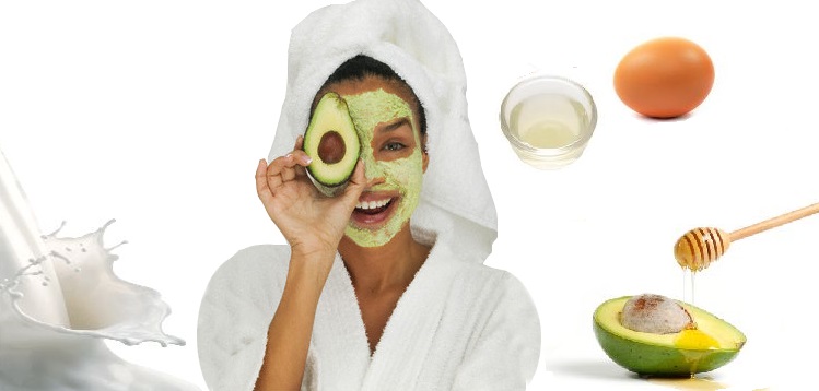 Egg-White-Face-Mask-with-Avocado-for-Dry
