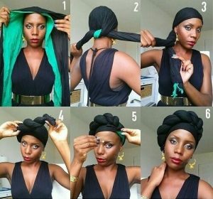 how to tie head scarf
