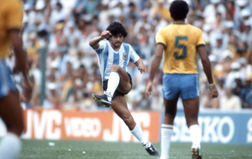 Maradona`s “rabona”