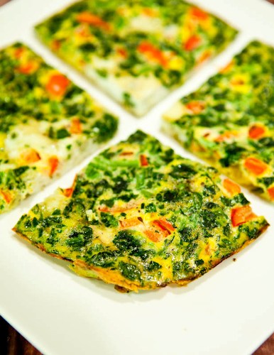 Frittata with broccoli and sweet peppers 6