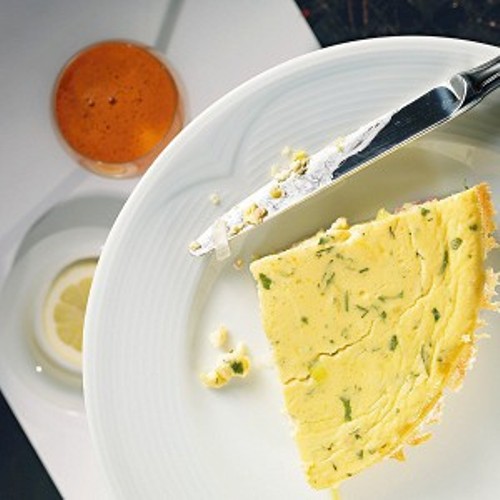 Omelet-souffle with ham and cheese 7