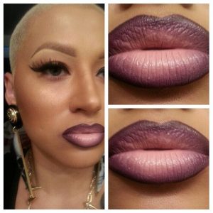 pink ombre lips