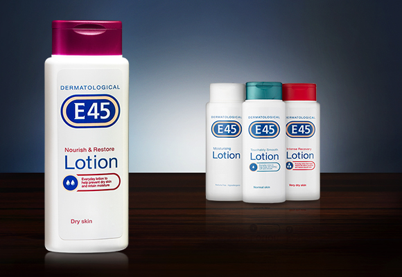 Dermatological E-45 creams for chocolate skin color