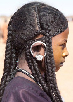 Fulani African hair braiding 
