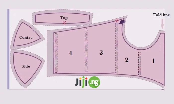 how to cut and sew bustier blouse