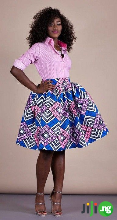 ankara skirt and blouse 2018