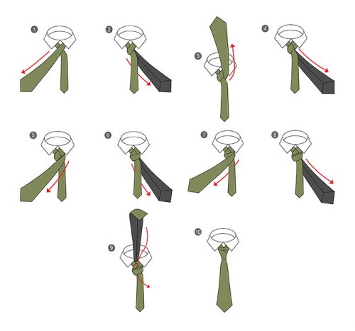 how to knot a tie 