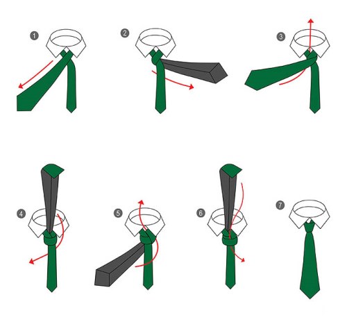 how to knot a tie step by step