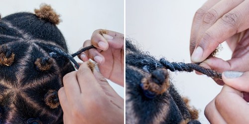 how to do bantu knots with natural hair 