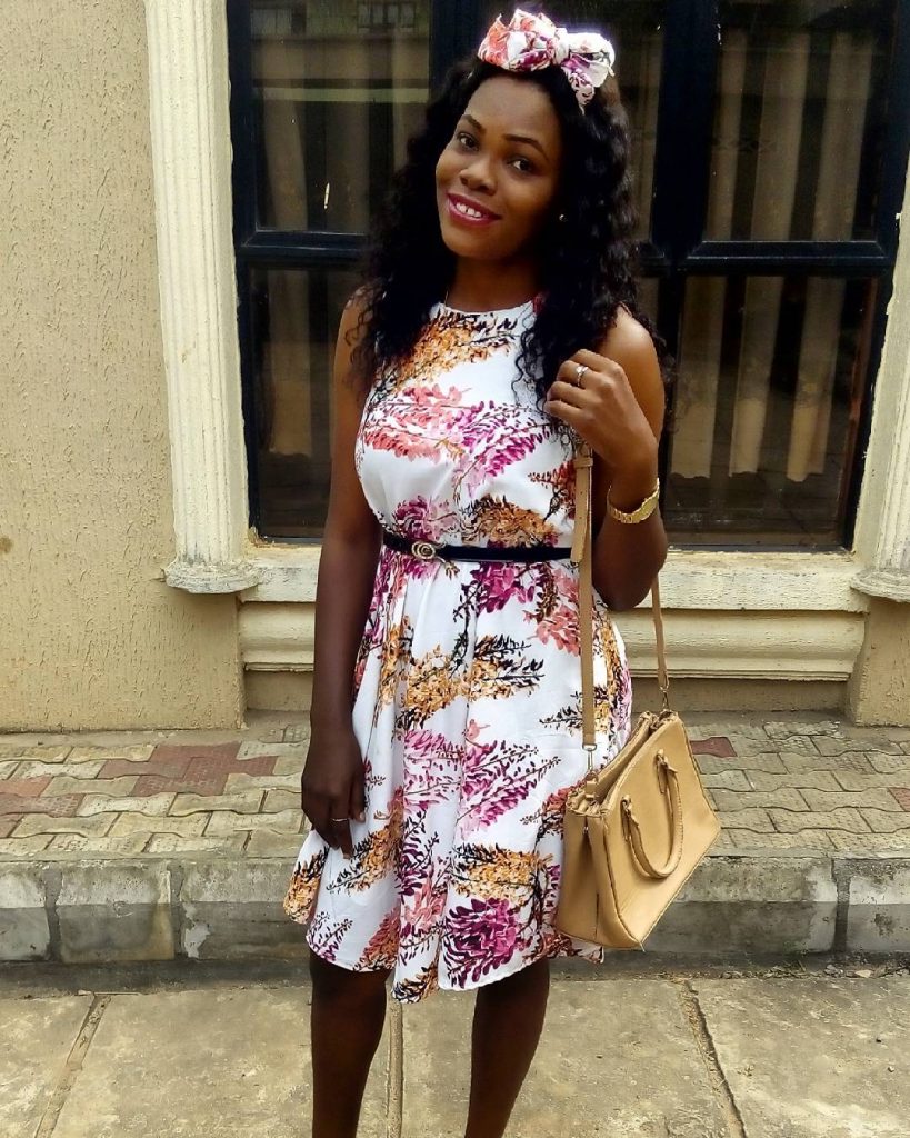 Chiffon short gown styles in Nigeria