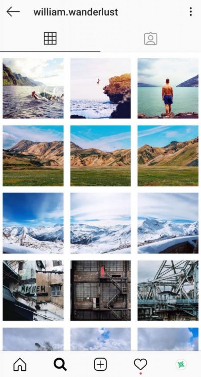 photo grid instagram story